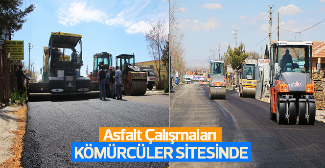 Asfalt Çalışmaları Kömürcüler Sitesinde