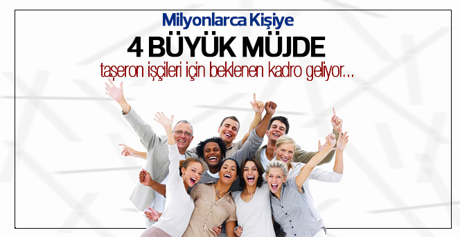 Milyonlara 4 müjde