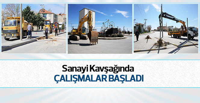 Sanayi Kavşağında Çalışmalar Başladı