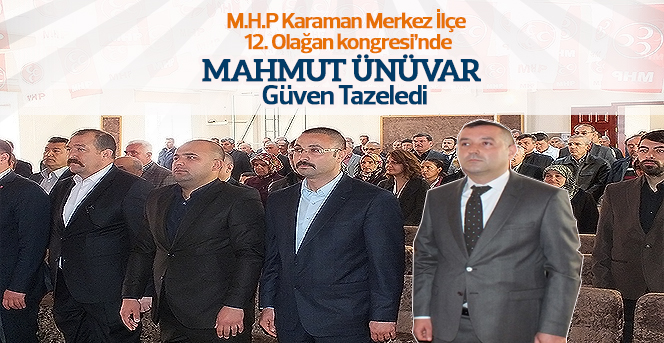 Mahmut Ünüvar Güven Tazeledi