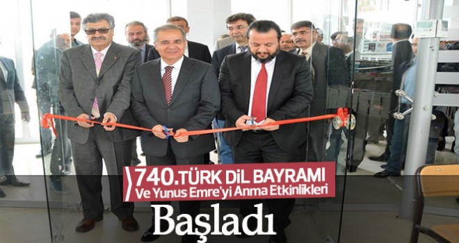 740. Türk Dil Bayramı Ve Yunus Emre'yi Anma Etkinlikleri Başladı