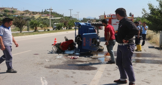 Mutta Taktak Motoru Devrildi: 3 Yaralı