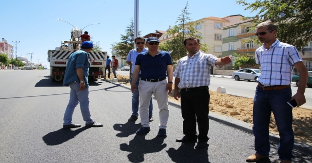 Alparslan Türkeş Bulvarında Asfaltlama Çalışması