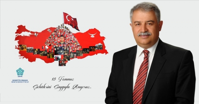 Rektör Şekerden 15 Temmuz Mesajı