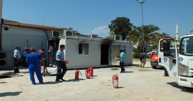 Anamur Devlet Hastanesinde Yangın Paniği