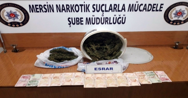 Mersinde 1 Kilo 235 Gram Esrar Ele Geçirildi