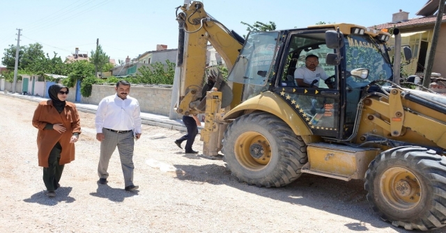 Meramda Hastane Yolları Düzenleniyor