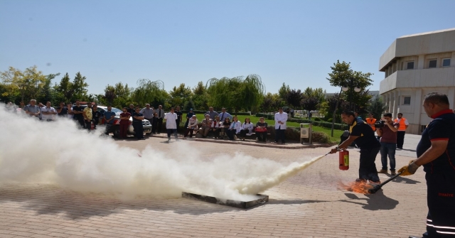 Selçuk Tıpta Yangın Tatbikatı