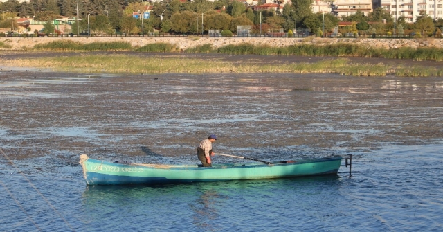 Beyşehir Gölü Kıyılarında Sular Çekiliyor