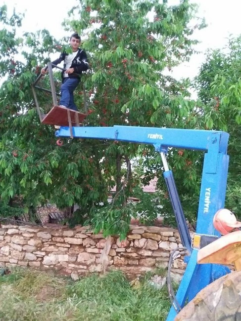 Beyşehir’de Kiraz Hasadında Teknoloji Desteği