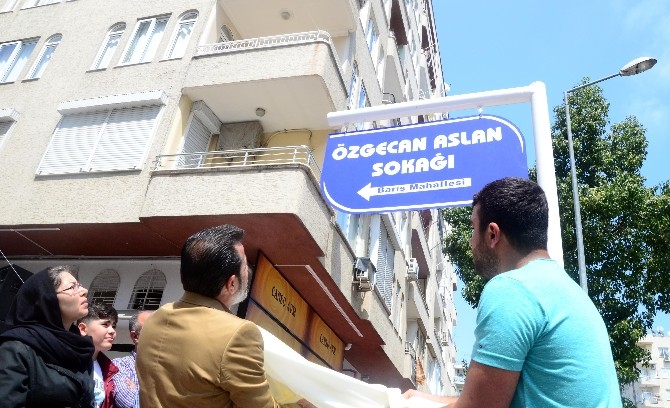 Özgecan Aslan Sokağı Açıldı