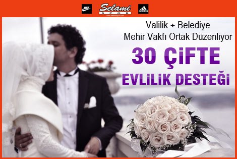 30 Çifte Evlilik Desteği verilecek