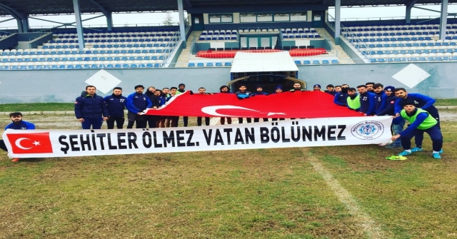 Beyşehir Belediyesporlu Futbolculardan Mehmetçiğe Destek