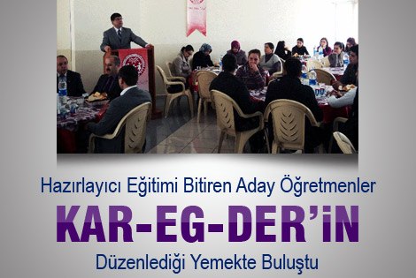 Eğitimi Bitiren Aday Öğretmenler Yemekte buluştu