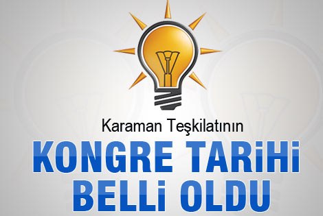 AK PArti Kongre tarihi belli oldu