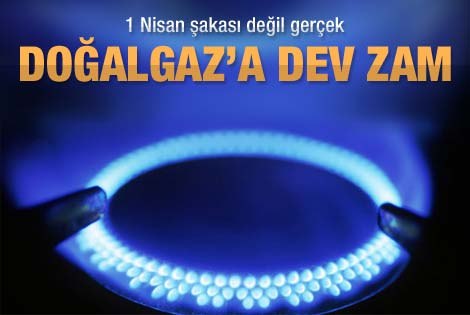 Doğalgaza yüzde 18,72 zam