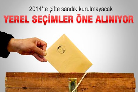 Yerel seçimler öne alınıyor