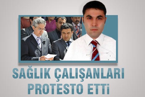 Sağlık Çalışanı Saldırıyı Protesto etti.