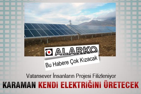 Karaman Kendi Elektriğini üretecek