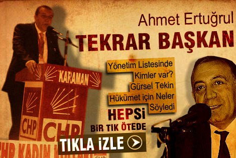 Ahmet Ertuğrul Tekrar Başkan