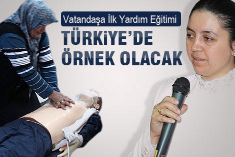 Vatandaşa İlk Yardım Eğitimi Veriliyor