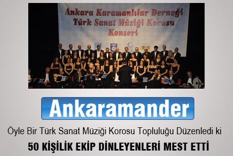 Türk Sanat Müziği Korosu dinleyenleri mest etti.