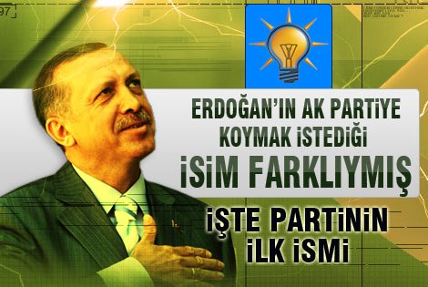 Erdoğanʹın AK Partiʹye koymak istediği isim