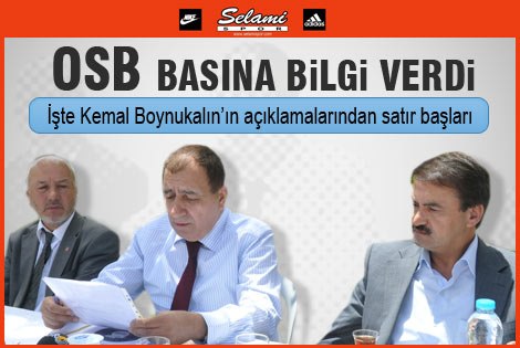 Osb Yönetimi Faaliyetlerini Açıkladı