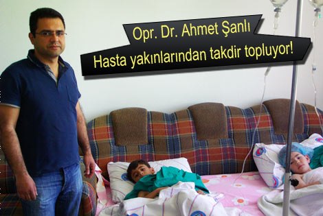 Opr. Dr. Ahmet Şanlı takdir topluyor.