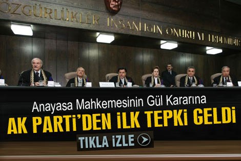 Ak Partiʹden Gül kararına ilk tepki - izle