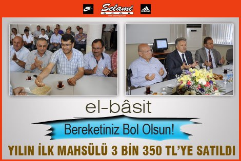 Yılın İlk Mahsülü 3 Bin 350 Tl’ye Satıldı