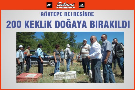 Göktepe Beldesinde 200 Keklik Doğaya Bırakıldı