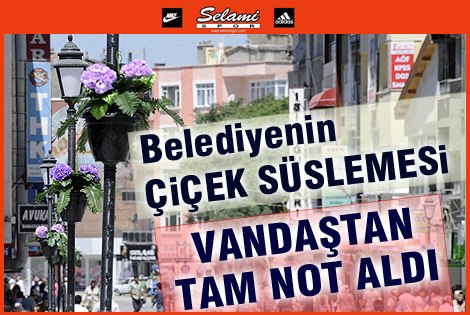 Çiçekli süsleme vatandaştan ilgi gördü