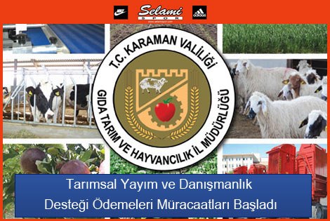 Tarımsal Yayım ve Danışmanlık Desteği Ödemeleri Müracaatları Başladı