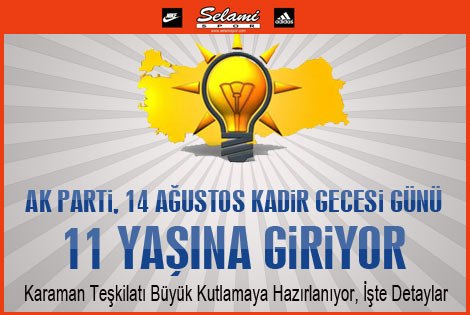 AK Parti 11 Yaşına Giriyor