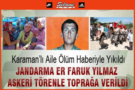 Jandarma Er Faruk Yılmaz Askeri Törenle Toprağa Verildi