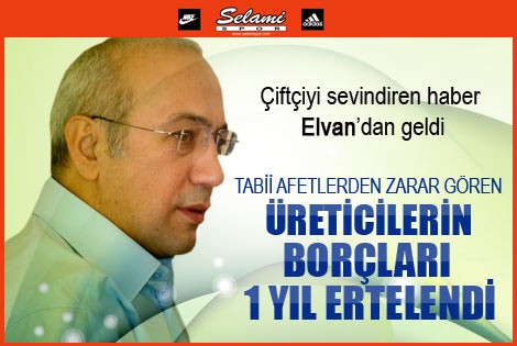 Tabii Afetlerden Zarar Gören Üreticilerin Borçları 1 Yıl Ertelendi.