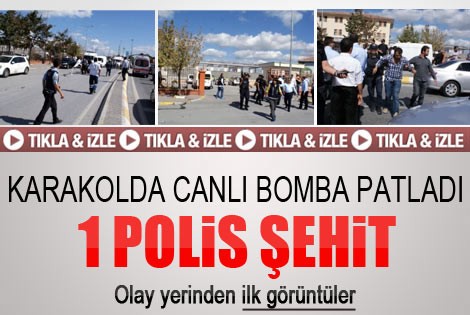 Sultangazi polis karakolu önünde patlama