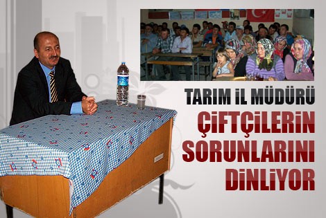 Tarım İl Müdüründen Köylere ziyaret