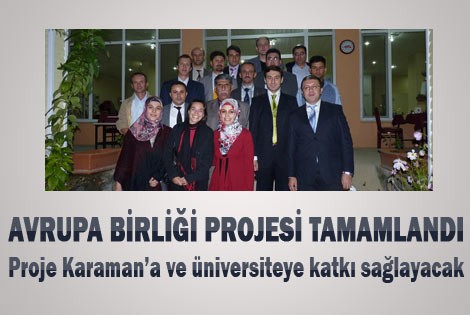 Avrupa Birliği Projesi Tamamlandı