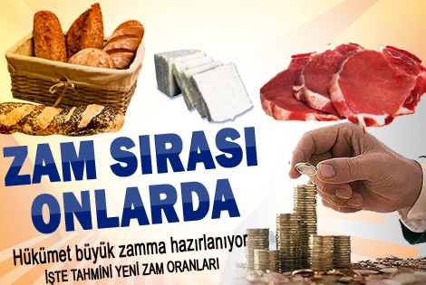 Zam Dalgası Sofrayı da Vuracak!