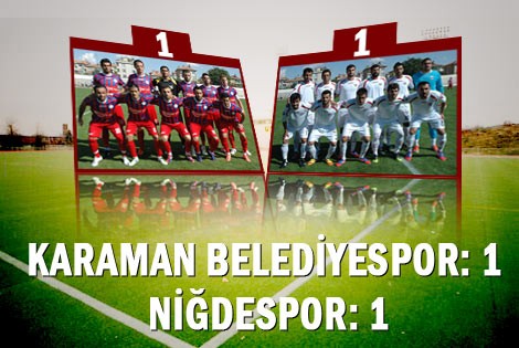 Karaman Belediyespor 1 - NiğdeSpor 1