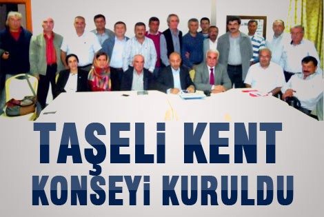 Taşeli kent konseyi kuruldu