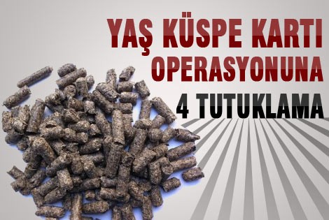 Yaş küspe kartı operasyonuna: 4 tutuklama