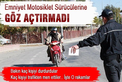 Karaman’da motosikletlere sıkı denetim