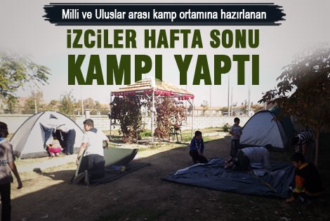 İzcilerimiz hafta sonu kampı yaptı