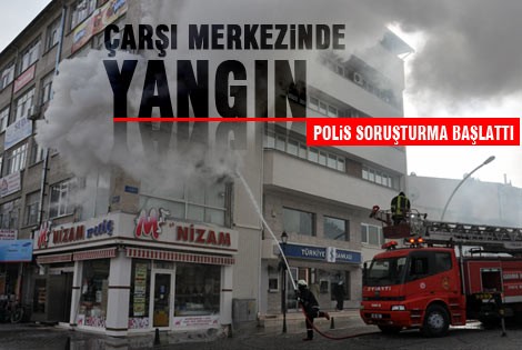 Karaman’da avukatlık bürosunda yangın