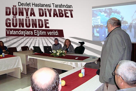 Devlet Hastanesi tarafından Vatandaşa Diyabet Eğitimi Verildi.