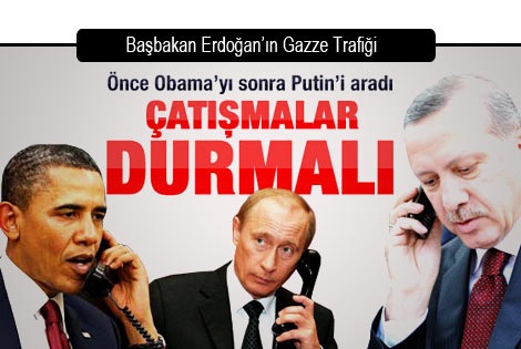Erdoğan Obama ve Putin ile görüştü