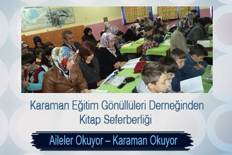 KAREGDER Karaman’da tüm ailelere kitap okutturacak